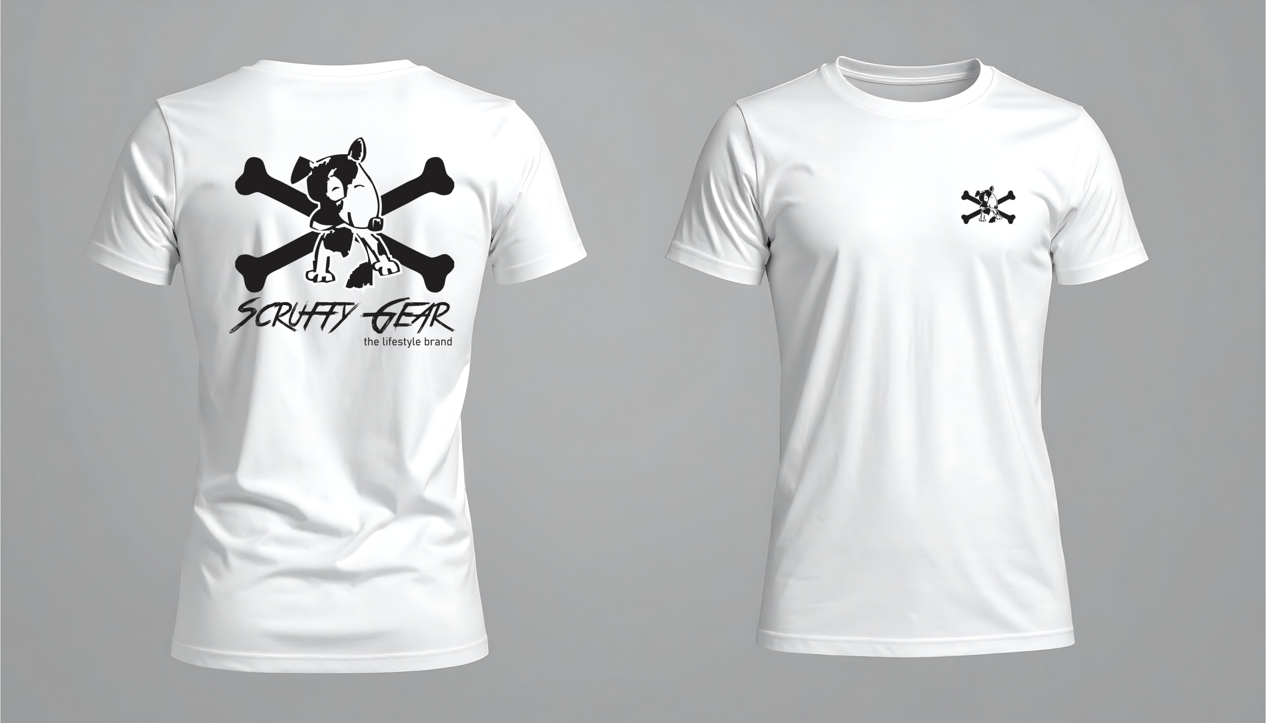 Scruffy Cross BonesT-shirt - Image 2